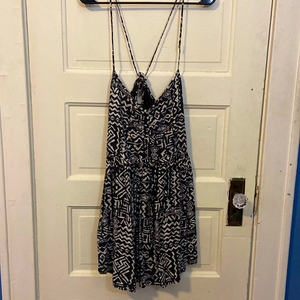 Black and white summer dress